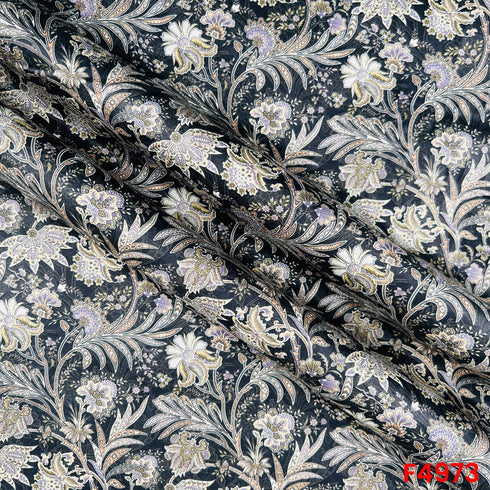 Digital Print Glaze Cotton Fabric-F4973